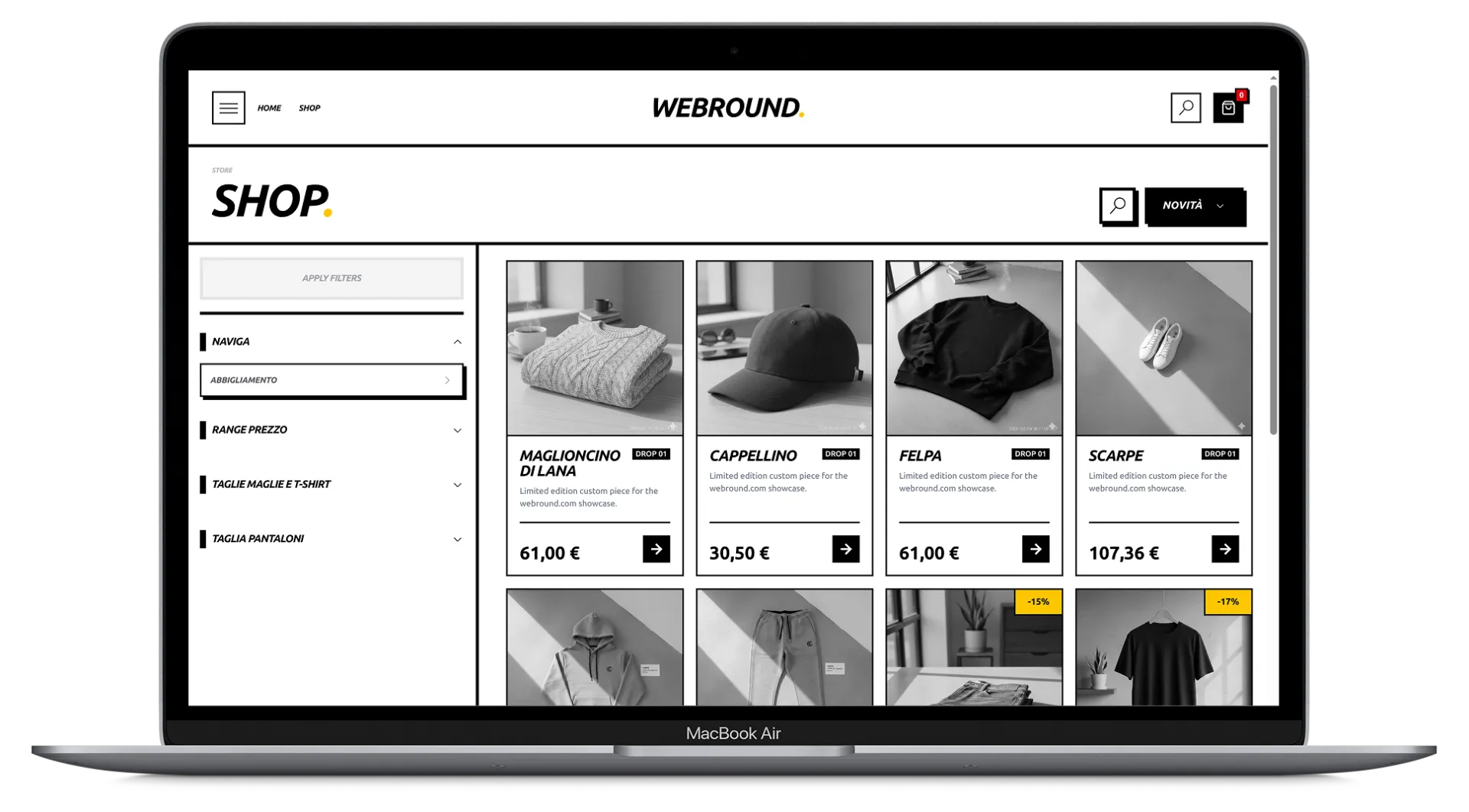 Shop performante su ogni device